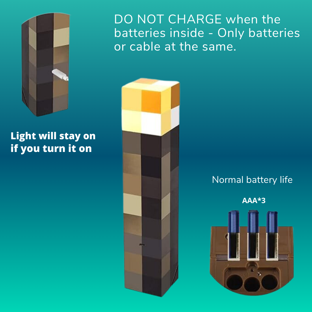 Hessovia Minecraft Torch Lamp